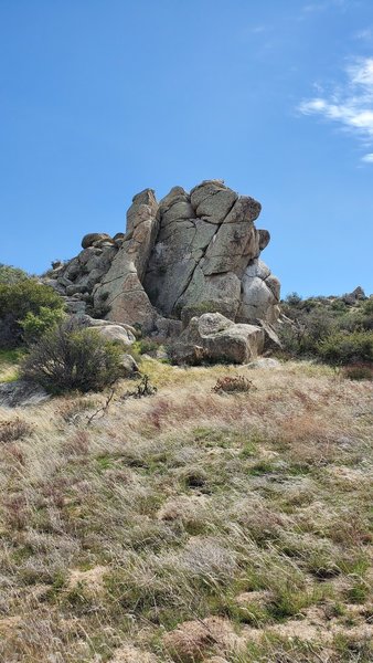Tall slab visible from the road