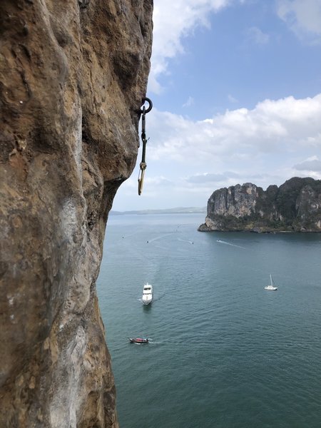 A photo from up on the Thaiwand Wall on Railay. Photo by Brett Christian