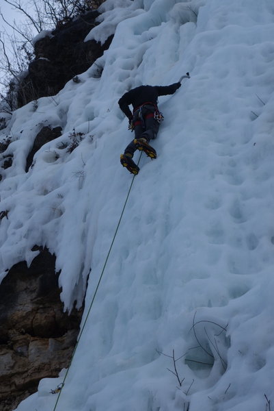Shaking out and placing screws just above the bulge on the main wall. Lots of fun in march
