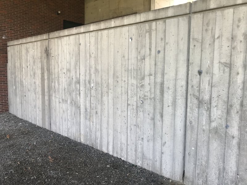 Main length of glued route. Only the left half of the wall appears to have holds added.