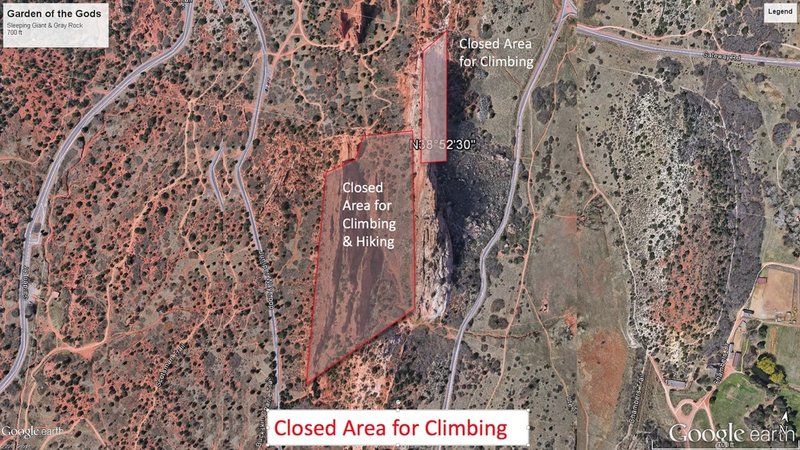 2020 Sleeping Giant/Keyhole Rock & Gray Rock/Kindergarten Rock Seasonal Raptor Closures.
<br>
<br>
Provided by the GOG City Staff.