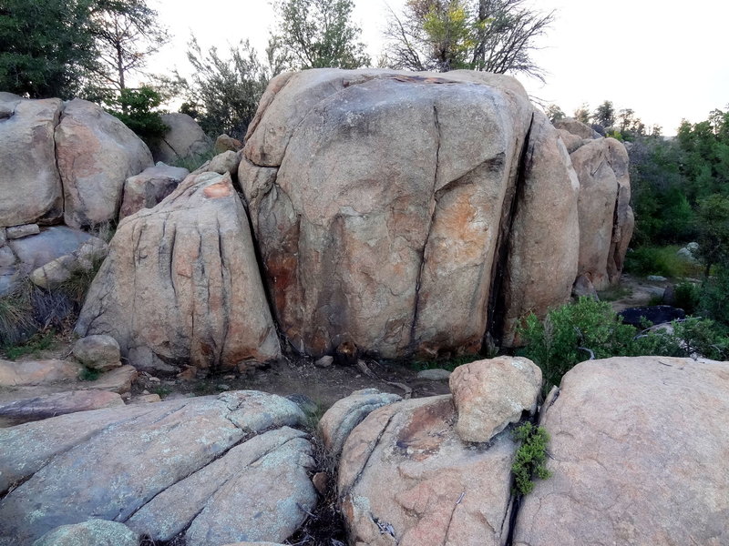 Centennial Boulder - left side.