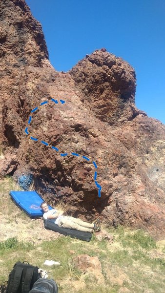 View of the route.