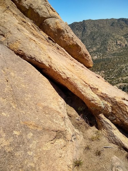 Where the actual climbing begins...