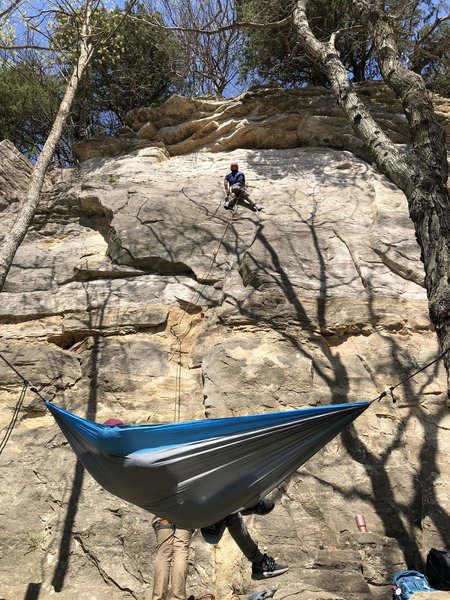 Good route with some fun moves. Don't miss this one.