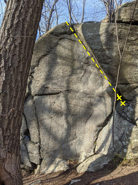 A better view of the route.