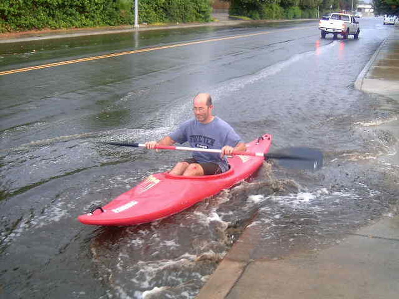 Urban kayaking