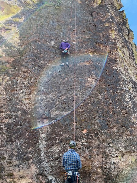 Maddies first outdoor climb!