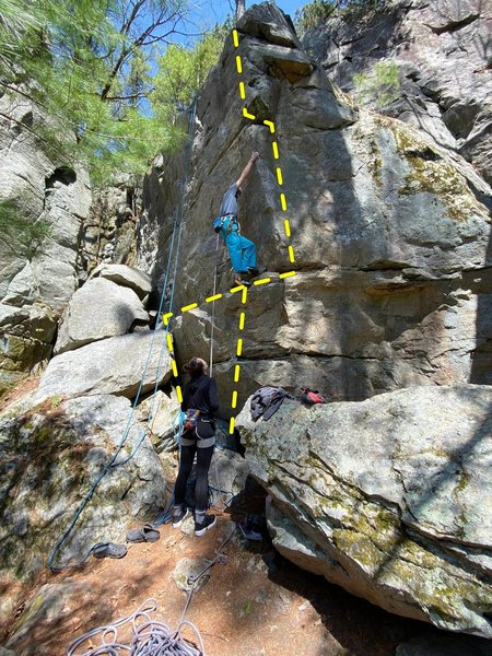realized there are holds around the right of the arete