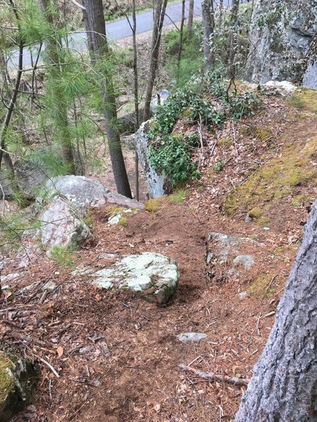 The top from the approach trail.