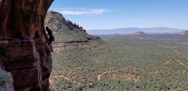 Pitch 2 traverse