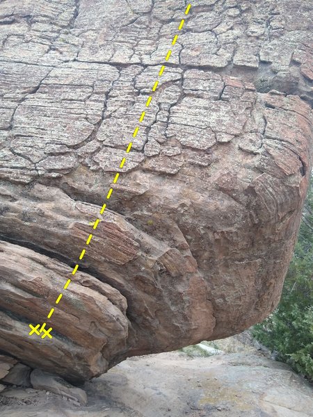 The route line.
