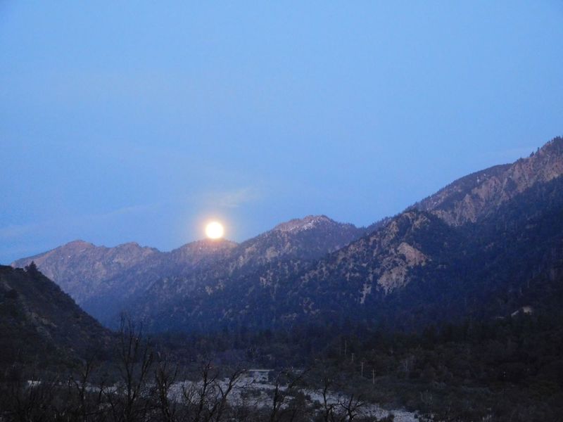 Moonrise over Mill Creek, San Bernardino Mountains