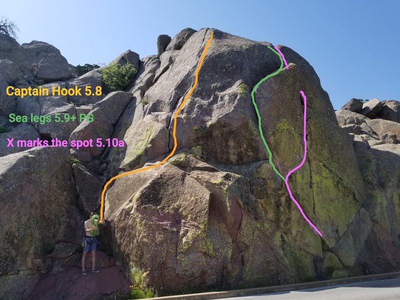 Rock Climbing in Pirate's Landing, Wichita Mountains Wildlife Refuge
