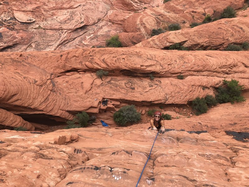 Amanda nearing the top on Sweet to the Sweet.