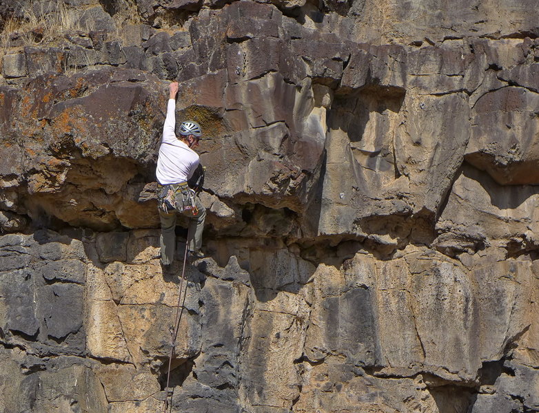 Rock Climb Upside Down, East Idaho