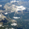 Albanian Alps from the air