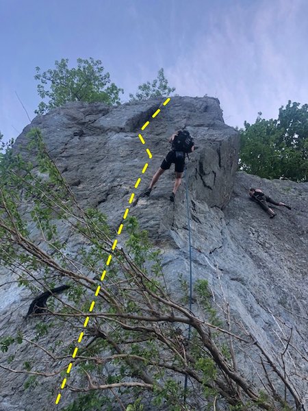 Backscratch - 5.10-    Sustained and fun. Enjoy figuring out the moves!