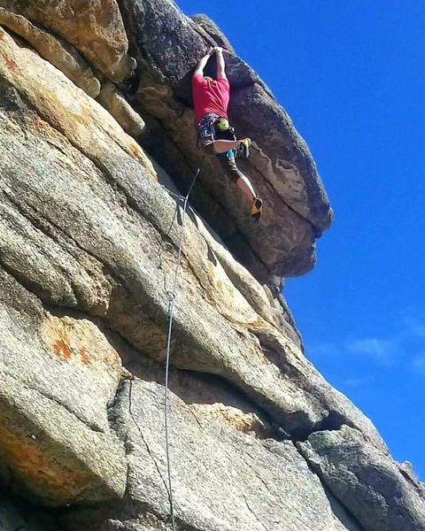 Just about to pull the roof between the second and third bolts on the FA.