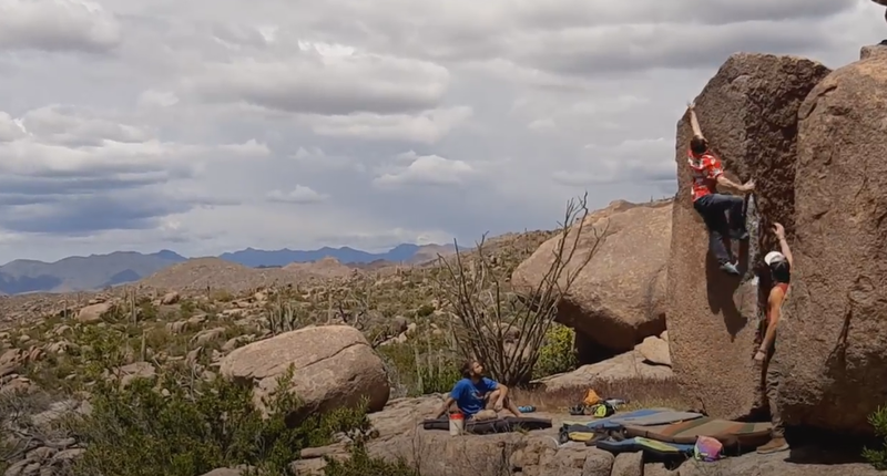 Squeeze the Trigger at the Pepper Patch boulders. Classic!