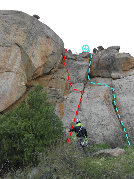 No Vrainer is to the left (in red), and Vrain Freeze is just to the right, (in blue). Alan is at the base, trying to figure that all out.