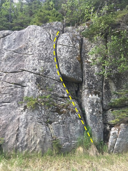 H.M.H.B.H.D.S.Y. is the left-most vertical crack featured in this photo