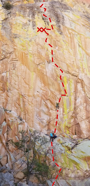 Greg Kay on his redpoint of pitch 2.