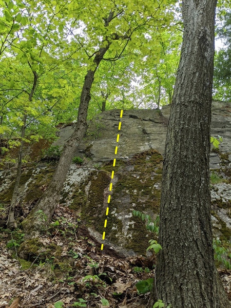 Another view of the route.