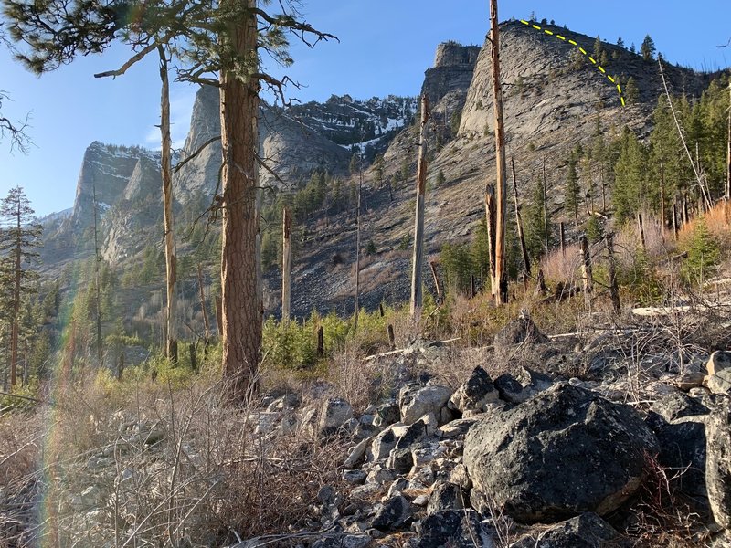 Blackfoot Dome on the right