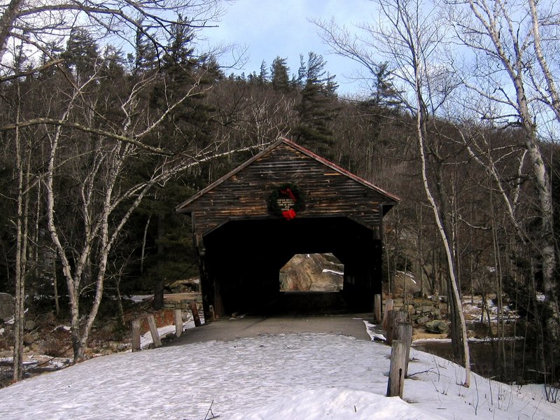 The Covered Bridge - namesake feature of the area. 18 February 2006.