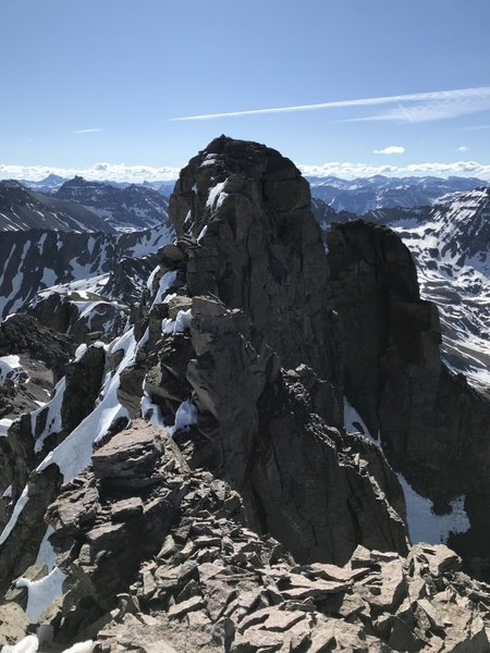 The spicy West Ridge of Dallas. There's some great exposure leading to the summit.