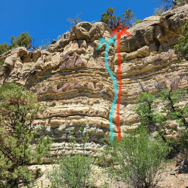 Rock Climb Marty's Downfall, Parachute/ Battlement Mesa