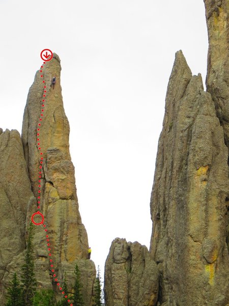 Dental Dam 5.12+ (climber is on 'Pulling Teeth')