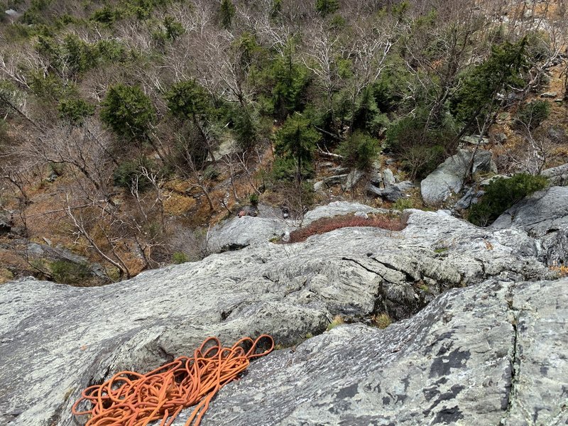 Looking down pitch 1