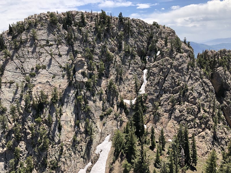 North face of South Summit from Hestia