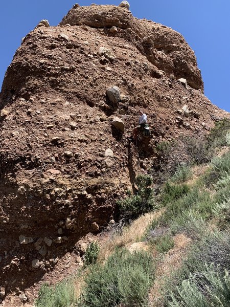 Brent showing off his funny route