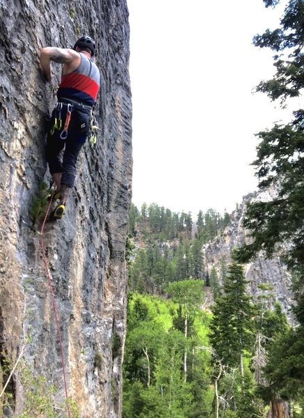 crux move leaving bolt 2 on Quieter Days