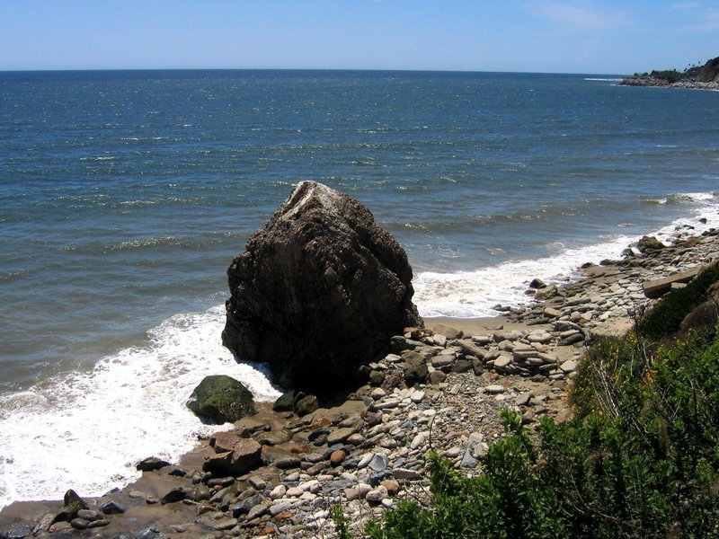 Northern aspect of the J. Paul Pebble on the right side of the view.
