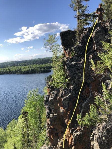 Stay left of the easier terrain and don't put your foot there.
