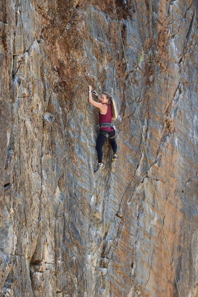 Close Up of Climber