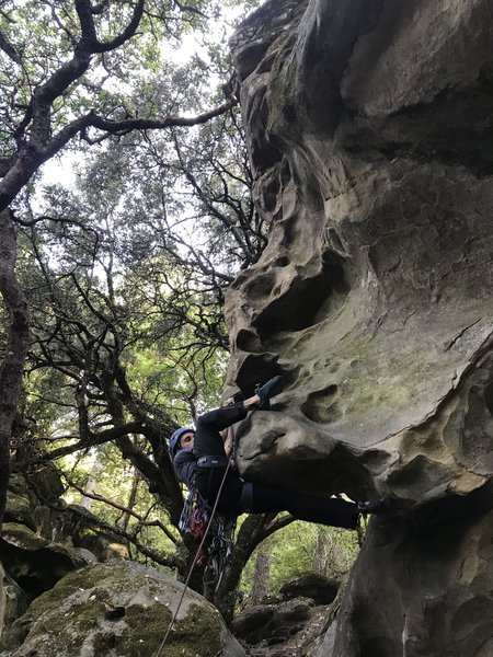 First boulder problem. Second one is up top