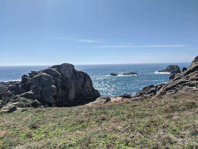 View of Warmup Wall from the trail