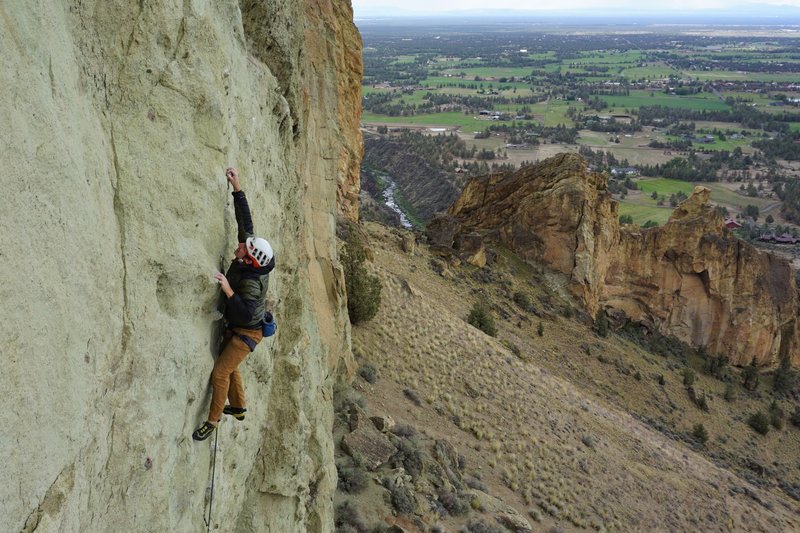 Blustery conditions for Benedikt Springer on a June ascent