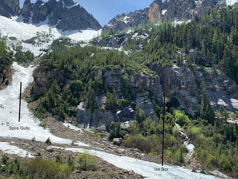 Hairpin Crags, looking west from the parking spot