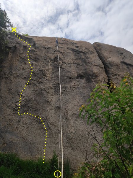 3rd Route on the left from the large crack