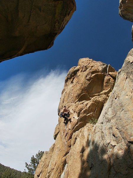 i almost onsight this route . just couldn't find the blind hold over the anchors.overall its a fun route.