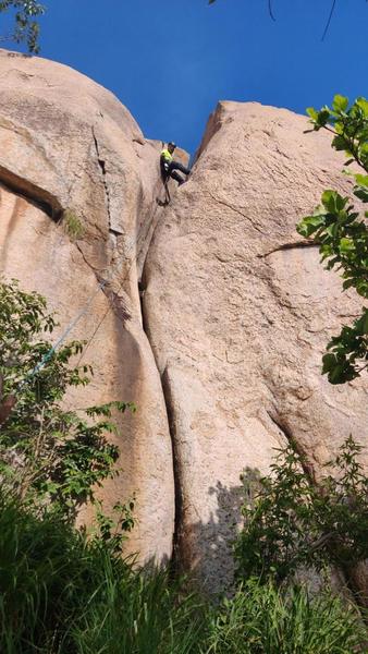 Chimney almost at the top 1st Ledge