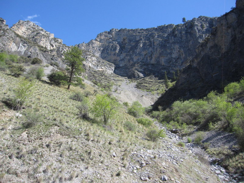 Rock Climbing in Dry Gulch, West Idaho