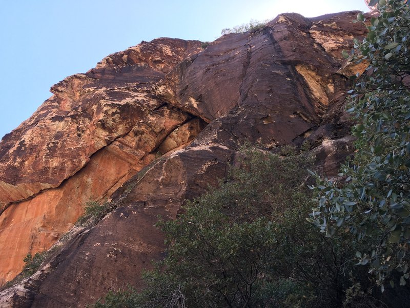 View of climb