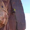 evan doing rock climbing